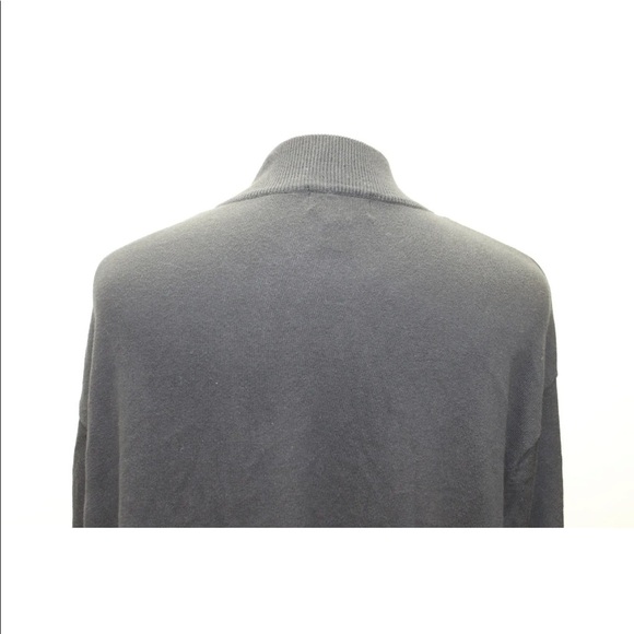 Pierre Cardin Men Sweater Black Argyle Zipper XL 109% Cotton Long Sleeve - Picture 2 of 16